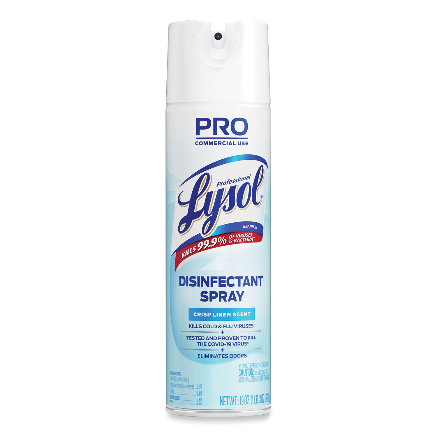 Disinfectant Spray, Crisp Linen, 19 oz Aerosol Spray Questions & Answers