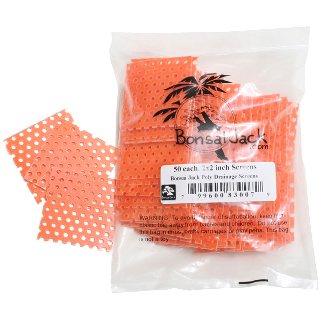 Bonsai Jack® 2×2 Inch Ultra Rigid Bonsai Pot Mesh Drainage Screens (50 Qty.) Questions & Answers